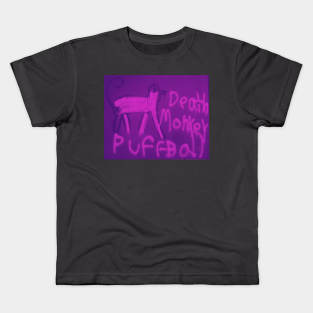 Death Monkey Puffball Purple Kids T-Shirt